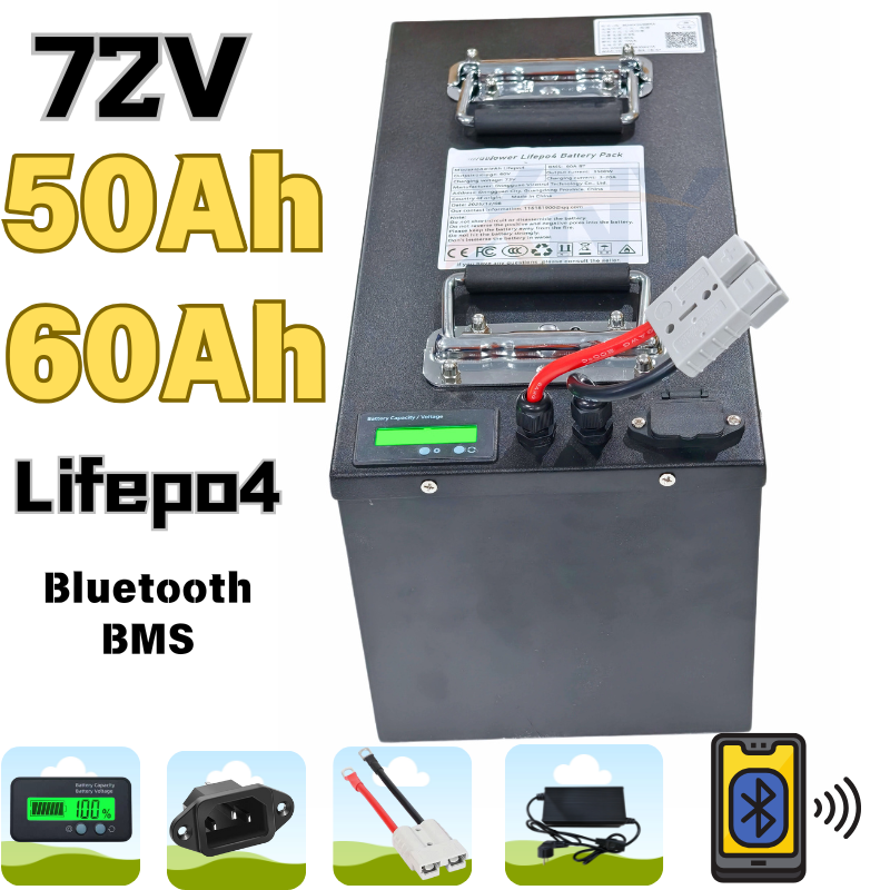 72V 50Ah 50A 60Ah 60 Ah 60A li - 72V 60Ah Lifepo4 Battery Pack review and price