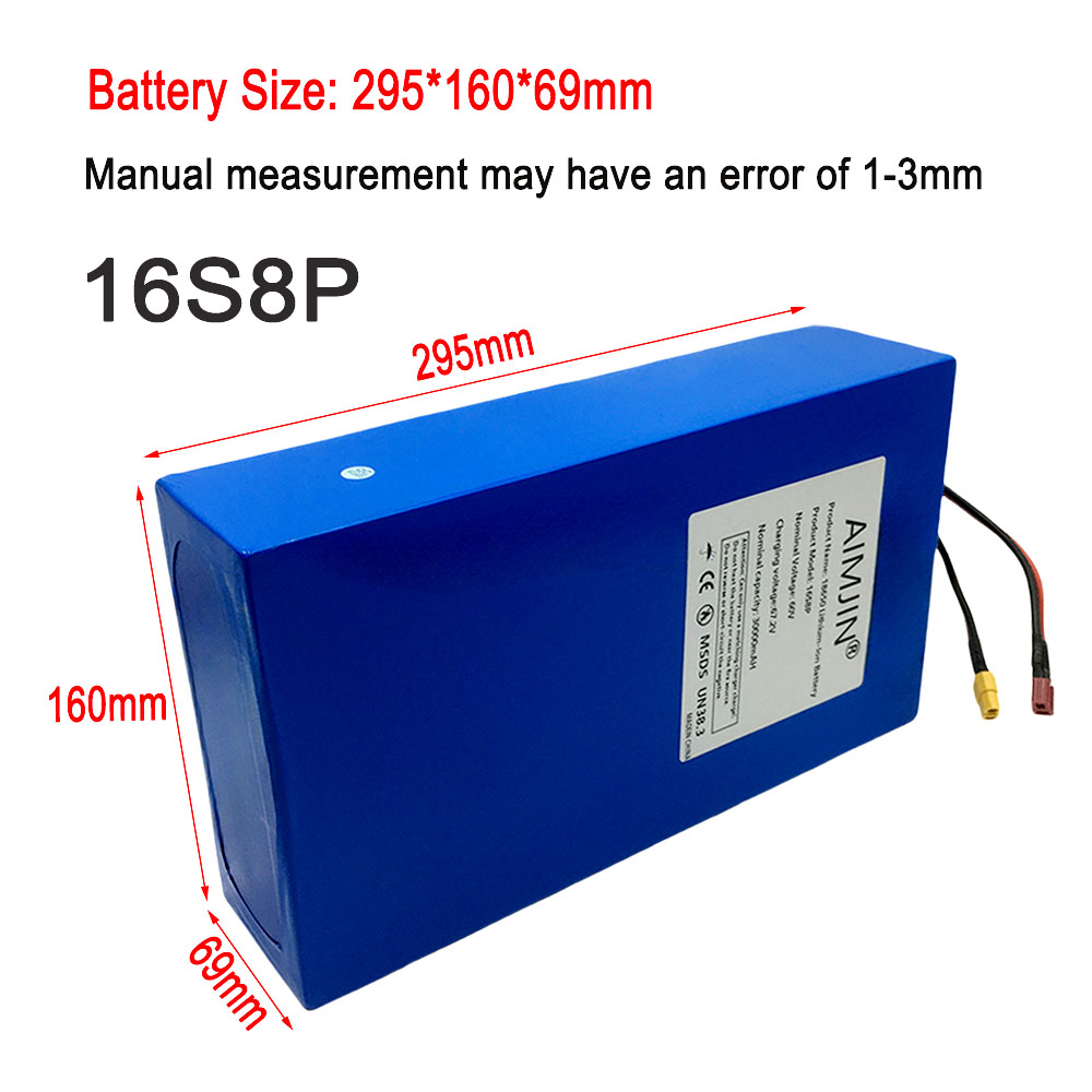 16S8p 1000-3000W Brand New Lit - 60V 30Ah Electric Scooter Battery review and price