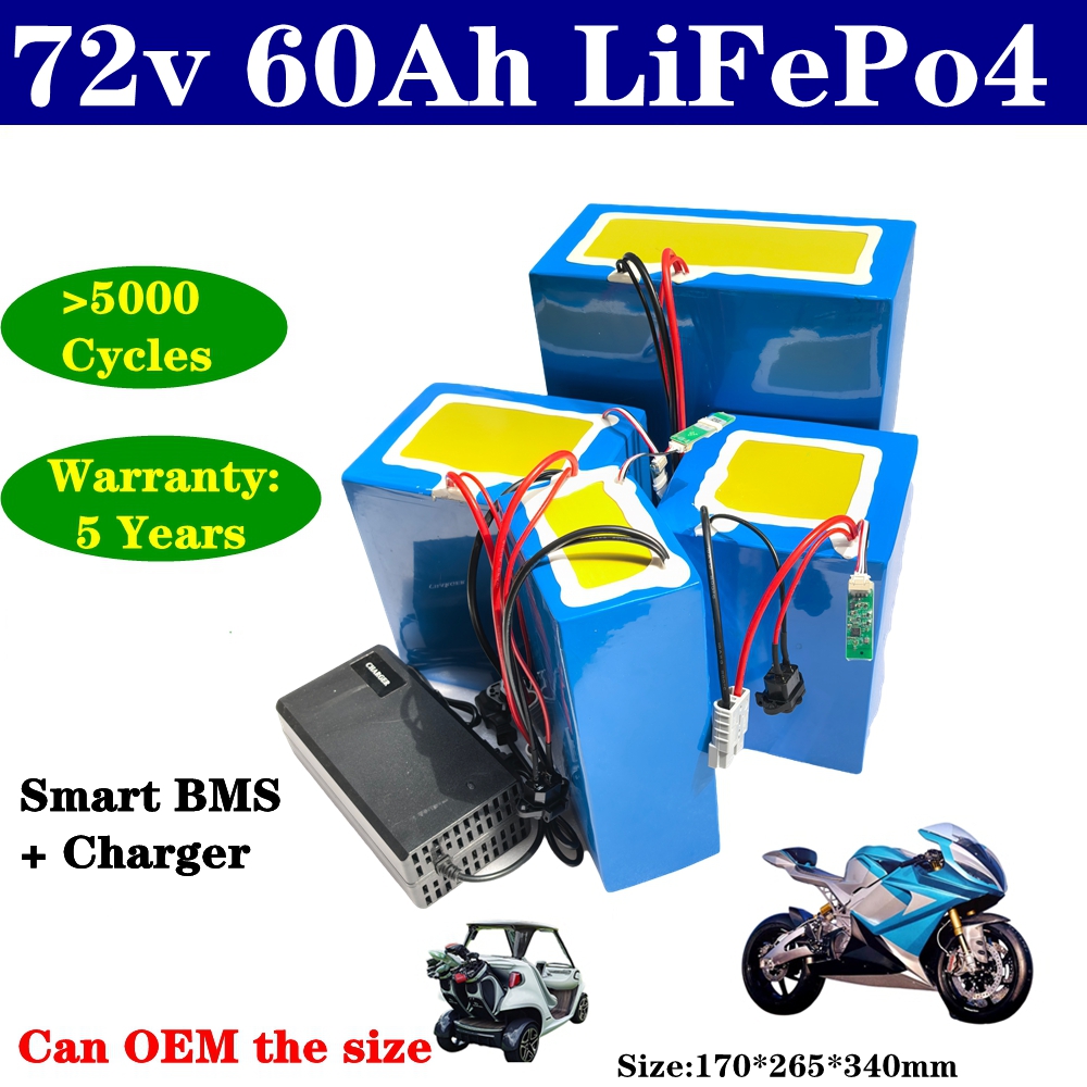 lithium 72V 60Ah lifepo4 batte - 72V 60Ah Lifepo4 Battery Pack review and price