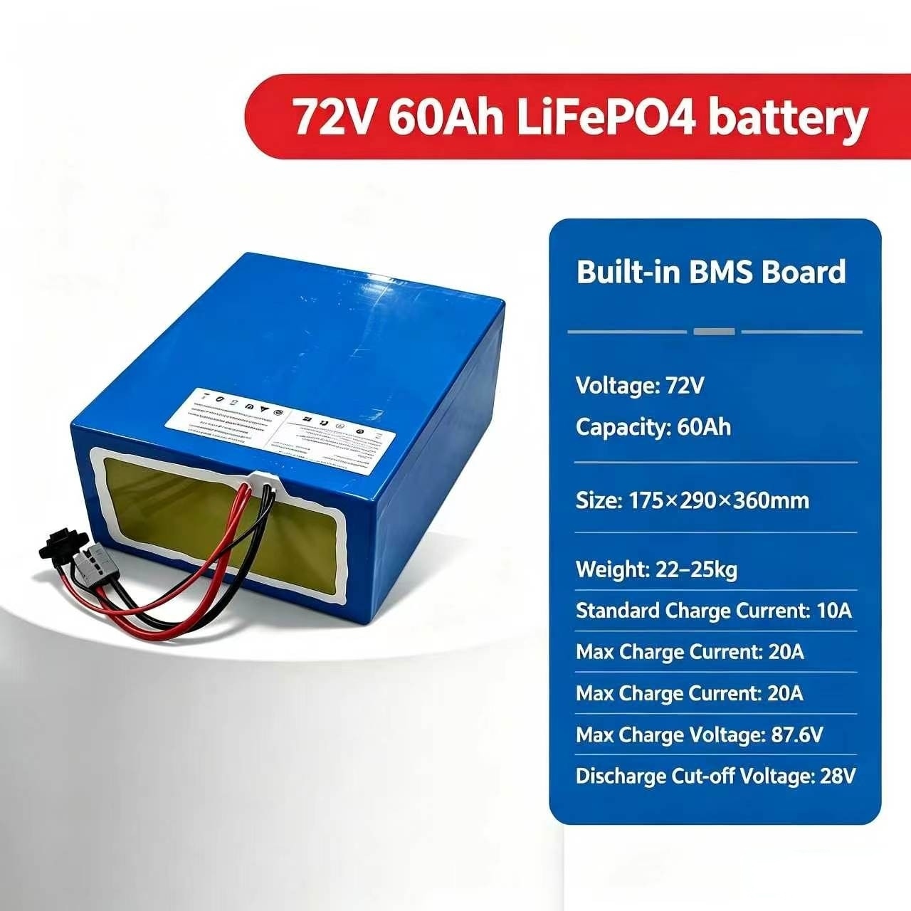 lithium 72V 60Ah lifepo4 batte - 72V 60Ah Lifepo4 Battery Pack review and price